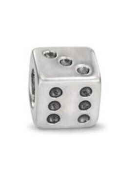 PANDORA Lucky Dice Charm Authentic Sterling Silver Las Vegas Games Casino